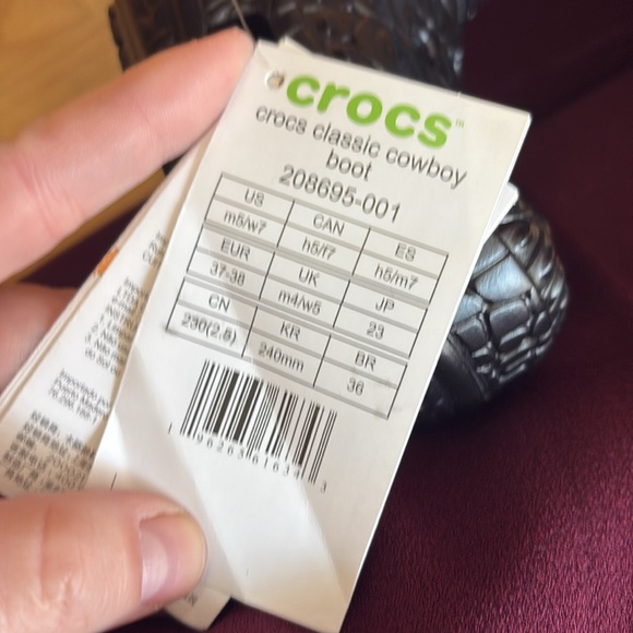 Croc cowboy boots brand new inbox size 7 - Picture 5 of 6